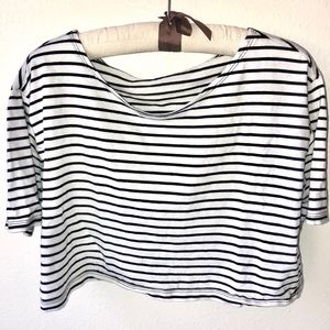 Striped Cropped T-Shirt